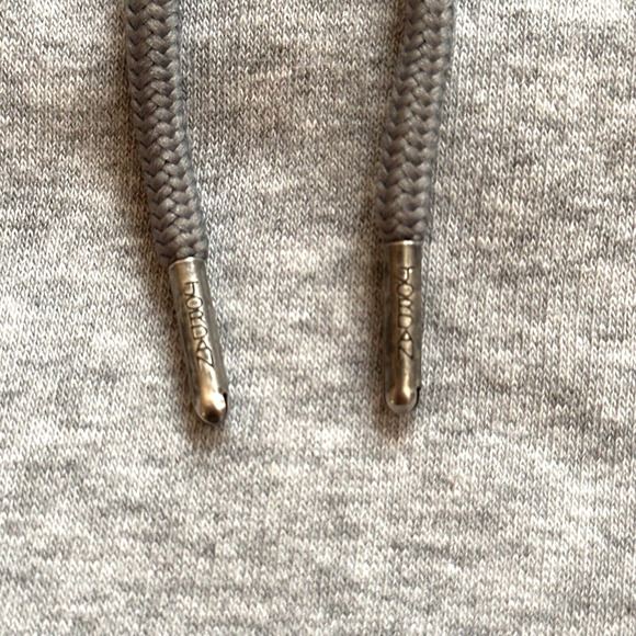 Jordan "Why Not?" Hoodie Mens Medium Ash Gray Stamped Aglet Ties EUC Michael - Picture 8 of 9